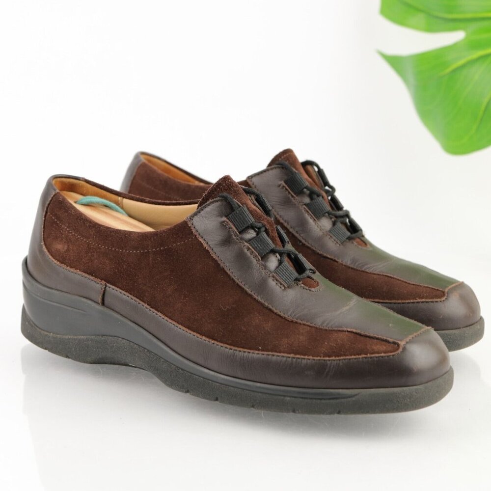 Solidus Womens Hedda Oxford Size 9 Brown Suede Leather Lace Up Shoe Casual Comfy